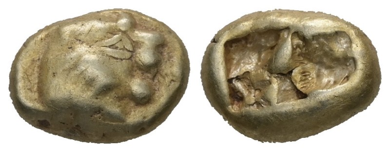 Kings of Lydia, Time of Alyattes to Kroisos. EL Trite or 1/6 Stater, 2.36 g. - 1...