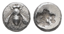 Ionia, Ephesos. AR Obol, 0.53 g 6.84 mm. Circa 550-500 BC. 
Obv: Bee, with curved wings, seen from above. 
Rev: Rough incuse square. 
Ref: Karwiese Se...