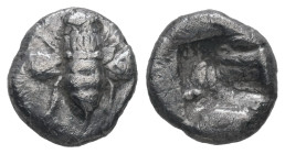 Ionia, Ephesos. AR Diobol, 1.19 g 10.15 mm. Circa 550-500 BC.
Obv: Bee 
Rev: Incuse punch.
Ref: Karwiese, Ephesos, III, 22; Rosen Coll. vgl. 384.
Fine