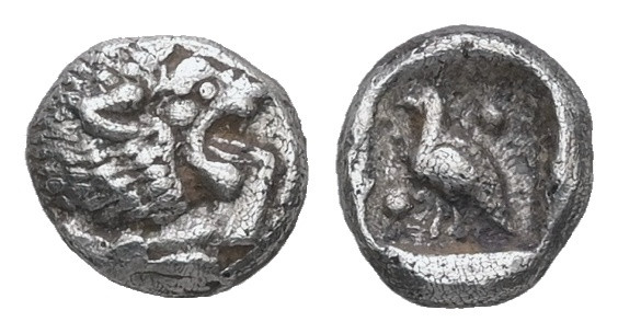 Ionia, Miletos. AR, Tetartemorion. 0.27 g. - 6.17 mm. Late 6th-early 5th century...
