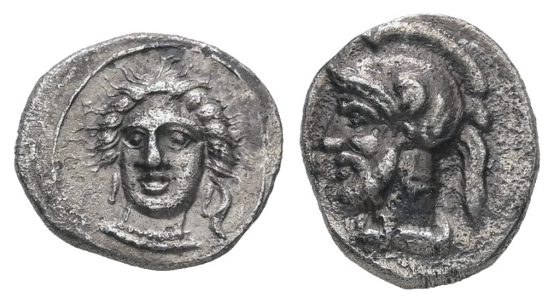 Cilicia, Tarsos. Pharnabazos. AR Obol, 0.74 g 10.20 mm. (Persian military comman...