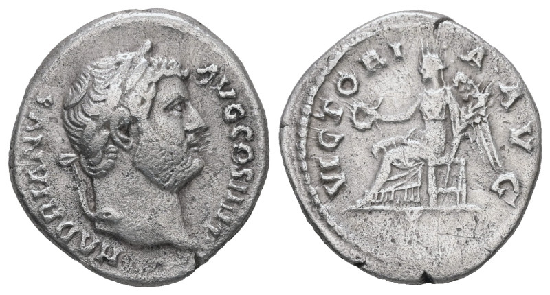 Hadrian, AD 117-138. AR, Denarius. 3.03 g. 18.47 mm. Rome.
Obv: HADRIANVS AVG CO...