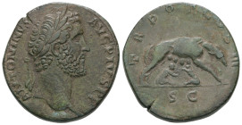 Antoninus Pius, AD 138-161. AE, Sestertius. 21.67 g. 31.49 mm. Commemorating the 900th anniversary of Rome. Rome.
Obv: ANTONINVS AVG PIVS P P. Head of...