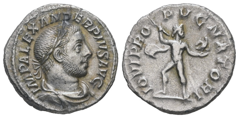 Severus Alexander, AD 222-235. AR, Denarius. 2.96 g. 19.19 mm. Rome.
Obv: IMP AL...