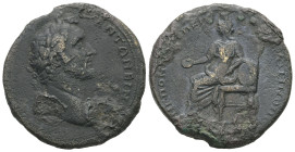 Thrace, Plotinopolis. Antoninus Pius, AD 138-161. AE. 19.03 g. 30.95 mm.
Obv: Laureate head of Antoninus Pius, right.
Rev: Turreted female figure (T...