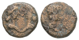 Mysia, Kyzikos. Britannicus (Caesar), Claudia Antonia and Claudia Octavia, AD 41-55. AE. 1.80 g. 11.89 mm. Reign of Claudius.
Obv: Bare head of Britan...
