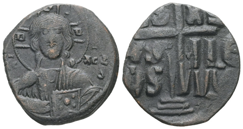 Anonymous Follis, Class B. Romanus III, AD 1028-1034. AE, Follis. 7.89 g. 26.45 ...