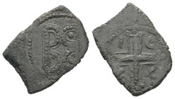 Empire of Nicaea, Anonymous. AD 1227-1261. AE, Tetarteron. 1.70 g. 19.96 mm. Uncertain mint.
Obv: IC XC to left and right of jewelled cross.
Rev: B an...