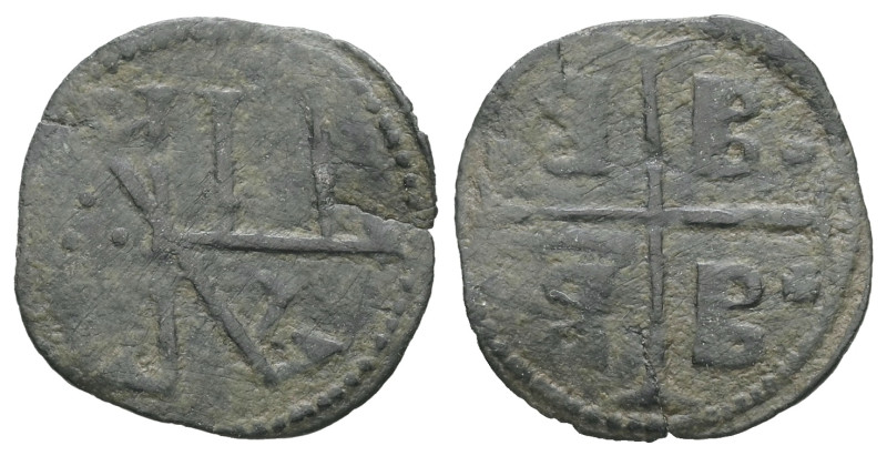 Palaeologan Dynasty. Rhodes Under Byzantine Rule (?) ca. 15th century. AE, 0.64 ...