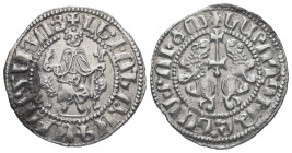 Armania. Levon I, AD 1198-1219. AR, Tram. 2.84 g. 23.23 mm.
Obv: ԼԵԻՈՆ ԹԱԳԱԻՈՐ ՀԱՅՈՑ. (Translation: Levon King of the Armenians). King seated on thron...