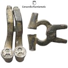 Byzantine Silver Boulloterion (Sealing Tool), Anonymous Seal Matrix, 11th–12th century AD
This rare silver sealing device, with a clamp-like mechanis...
