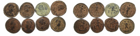 Lot of 8 unclassified See picture. LOT SOLD AS IS, NO RETURNS, Repatinated (T-25 )