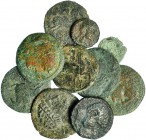 10 monedas: Laiesken (3), Baitolo (4), Ore, Eso e Ieso. As, unidad (7) y cuarto (2). De RC a BC+.