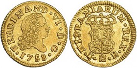 1/2 escudo. 1758. Madrid. JB. VI-417. EBC.
