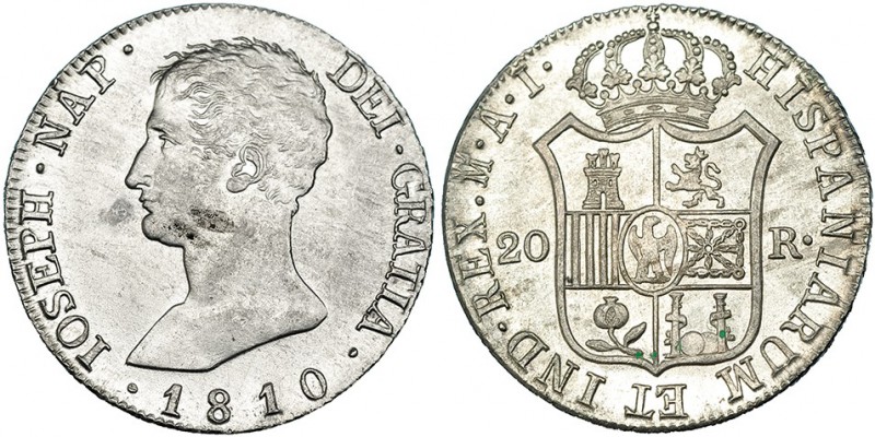 20 reales. 1810, Madrid. AI. Águila grande. VI-31. B.O. SC.