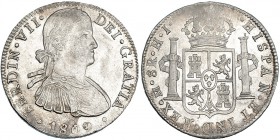 8 reales. 1809. México. HJ. VI-1084. R.B.O. EBC-/EBC. Escasa.
