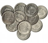 11 monedas de 5 pesetas. 1957 *66. VII-363. SC.