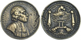 ITALIA. Medalla. Hipólito Fornaresi. 1692. Grabador: Trabanus. AE 53 mm. Fundición posterior. Repasada con buril. MBC.