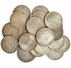 SUECIA. Lote de 23 monedas de 2 coronas. 1897 (4), 1907 (4), 1921 (5), 1932 (5) y 1938 (5). EBC/SC.