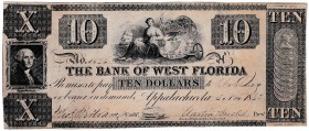 CONNECTICUT. Banco de West Florida. 10 dólares. 1832. EBC.