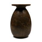 New Kingdom, 18th Dynasty, circa 1450 B.C. Piriform jar with wide, flat rim and short neck, narrow neck and flat base. See Aston, B.G., Ancient Egypti...