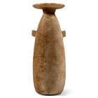 6th-5th century B.C. Comprising a slender alabaster piriform body and two lateral lug handles, conical neck with broad everted rim. Cf. The Metropolit...