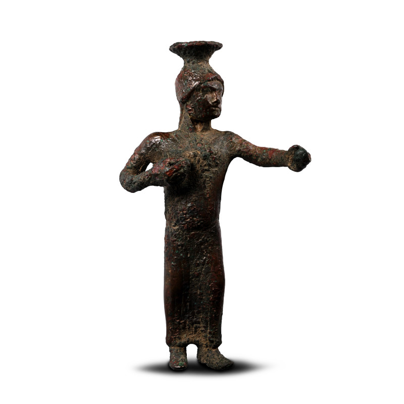 Etruscan Bronze Statue of a War God. 6th-3rd century B.C. Modelled in the round ...