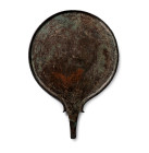 Etruscan Bronze Mirror Depicting Two Male Figures. Late 4th-3rd century B.C.