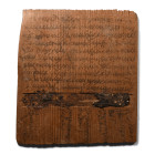 Dated Roman Inked Reused Wooden Wax Tablet by Julius Maianus. 328 A.D.