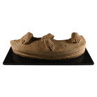 Roman Marble Statue Base with Feet. 1st century A.D.