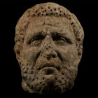 Over Life-Sized Roman Marble Head of a Tetrarch. 3rd-4th century A.D.