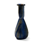 Roman Marbled Glass Blue Bottle. 1st century A.D.