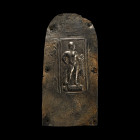 Roman Silver Votive Plaque with Hercules. 2nd-4th century A.D.