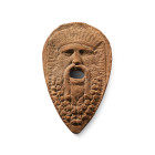 Romano-British Votive Terracotta Mask of Silenus. 3rd century A.D.
