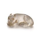 Roman Rock Crystal Sleeping Dog. 1st-2nd century A.D.