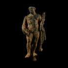 Roman Bronze Figure of Hercules. 2nd-3rd century A.D.