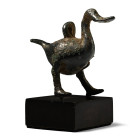 Celtic Bronze Statuette of a Duck. Iron Age, 1st century B.C.-1st century A.D.