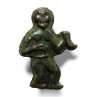 Scandinavian Pre-Viking Bronze Patrix Die with God and Drinking Horn. 4th-5th century A.D.