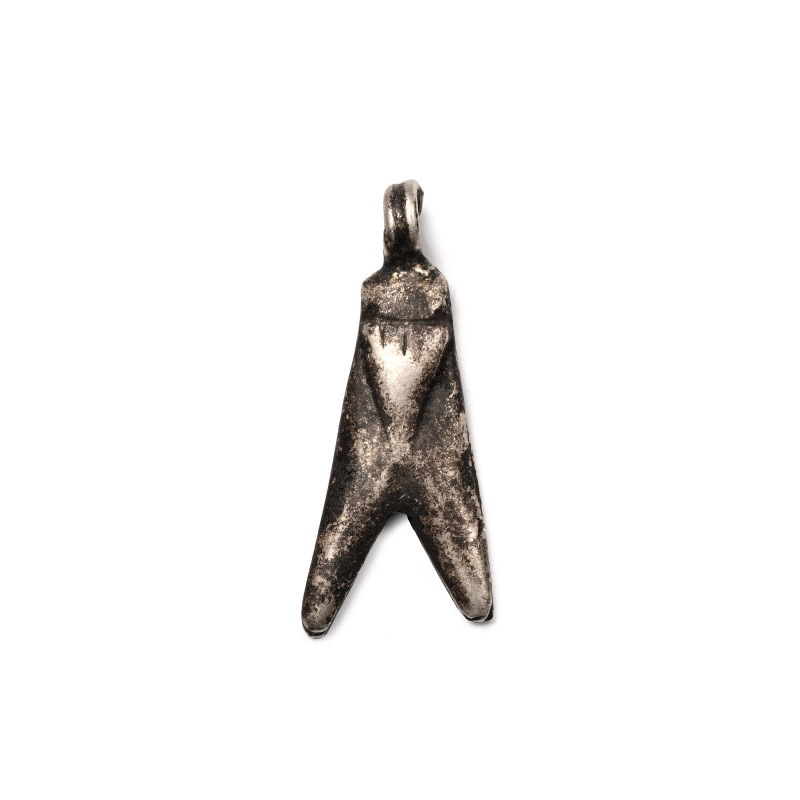 Egyptian Silver Fly Amulet. Late-Ptolemaic Period, 664-30 B.C. With detailing to...