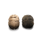 Egyptian Heart Scarab Group. Late Period, 664-332 B.C.
