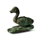 Egyptian Bronze Ibis Attachment. Late Period, 664-332 B.C. or later