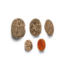 Egyptian Mixed Scarab Collection. Mostly Late Period, 664-332 B.C.