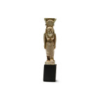 Large Egyptian Faience Isis Amulet. Late Period, 664-332 B.C.