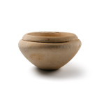 Egyptian Alabaster Bowl with Thickened Rim. 3rd millennium B.C.