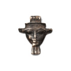Egyptian Silver Hathor Amulet. Late-Ptolemaic Period, 664-30 B.C.