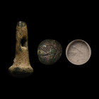 Phoenician Bronze Stamp Seal. Late 1st millennium B.C.