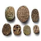 Egyptian Mixed Scarab and Scaraboid Collection. 2nd-1st millennium B.C.