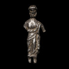 Roman Silver Figure of a Man. 2nd-3rd century A.D.