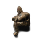 Roman Bronze Bound Captive Toggle. Late 2nd century A.D.