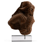 Roman Terracotta Plaque with Helmetted Figure. 1st century A.D.
